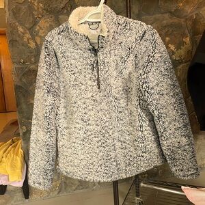 Fuzzy Quarter Zip Sweater